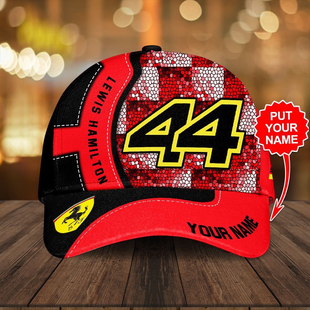 Sportswearmerch Personalized Scuderia Ferrari x Lewis Hamilton F1 Classic Cap For Fan