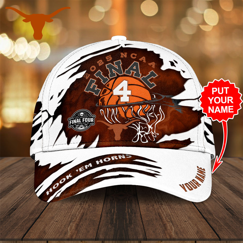 Sportswearmerch Personalized Texas Longhorns NCAA Women's Basketball Classic Cap For Fan