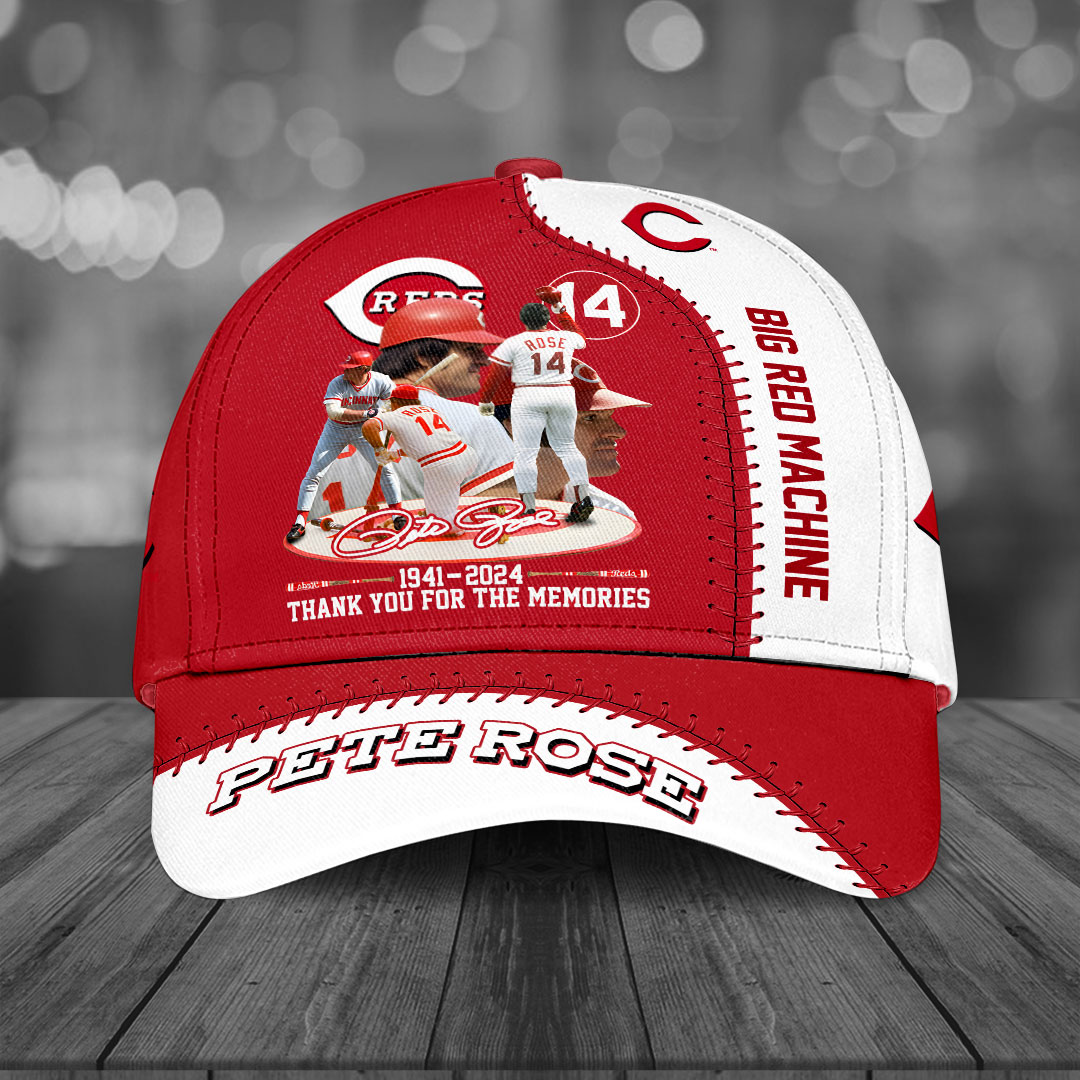 Sportswearmerch Pete Rose x Cincinnati Reds MLB Classic Cap Gift For Fan