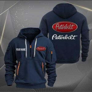 Sportswearmerch Peterbilt Car Personalized Half Zip Hoodie For Fan