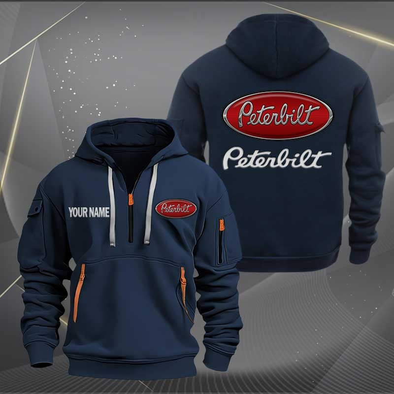 Sportswearmerch Peterbilt Trucks Half Zip Hoodie For Fan