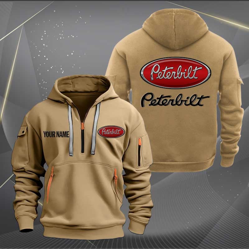 Sportswearmerch Peterbilt Trucks Half Zip Hoodie For Fan
