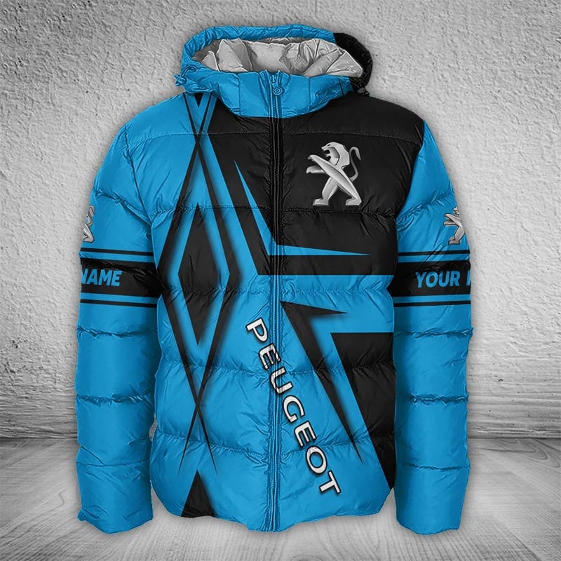 Sportswearmerch Peugeot Car Puffer Jacket For Fan