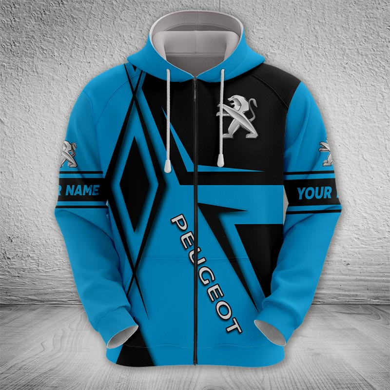 Sportswearmerch Peugeot Car Zip Hoodie For Fan
