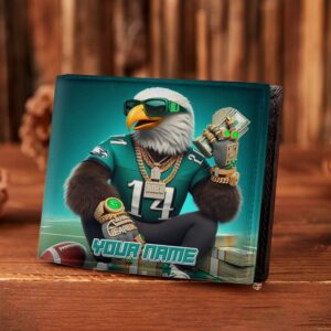 Sportswearmerch Philadelphia Eagles NFL Folded Wallet Perfect Gift For Fan