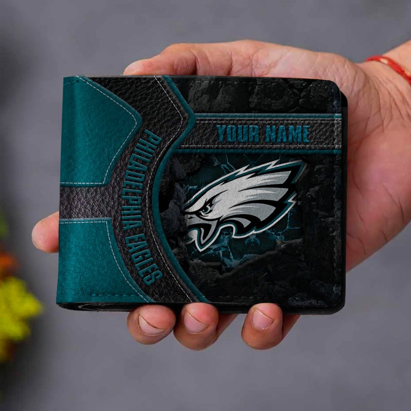 Sportswearmerch Philadelphia Eagles NFL Men Folded Wallet Gift For Fans