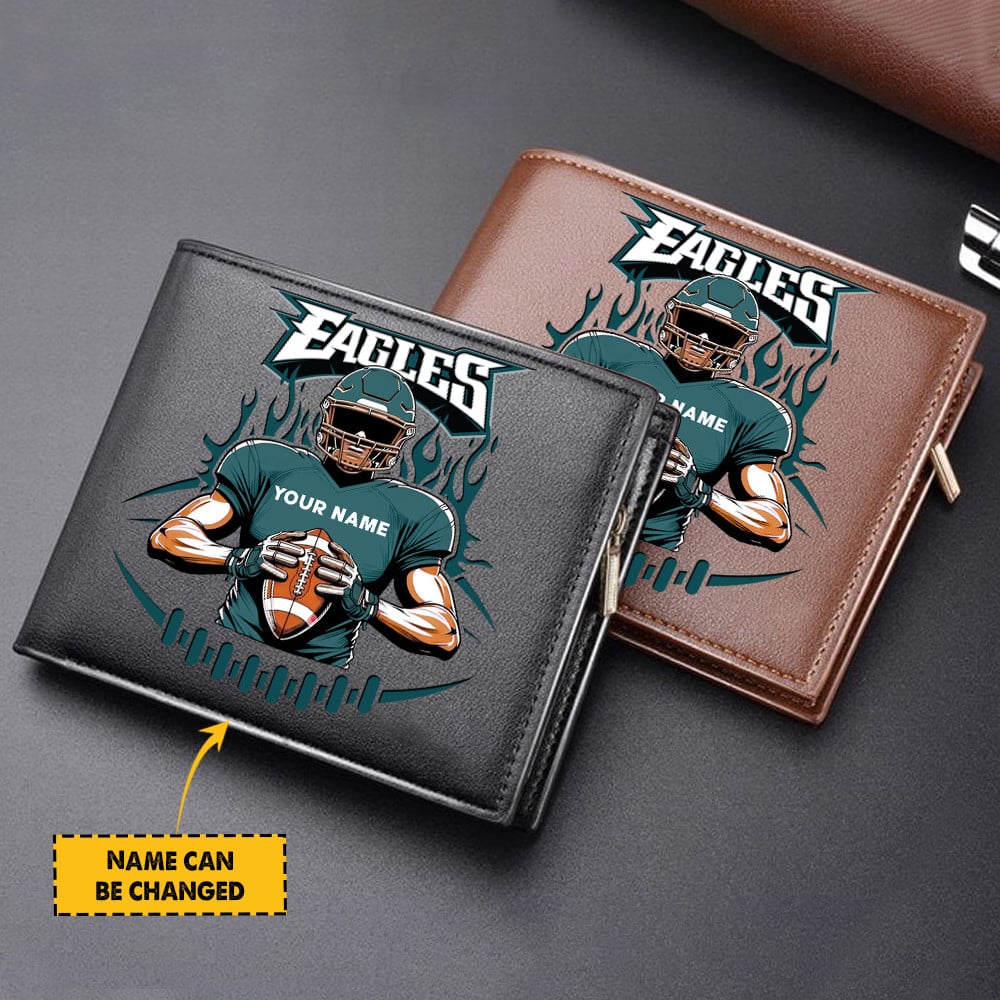 Sportswearmerch Philadelphia Eagles NFL Personalized Men Wallet For Fan