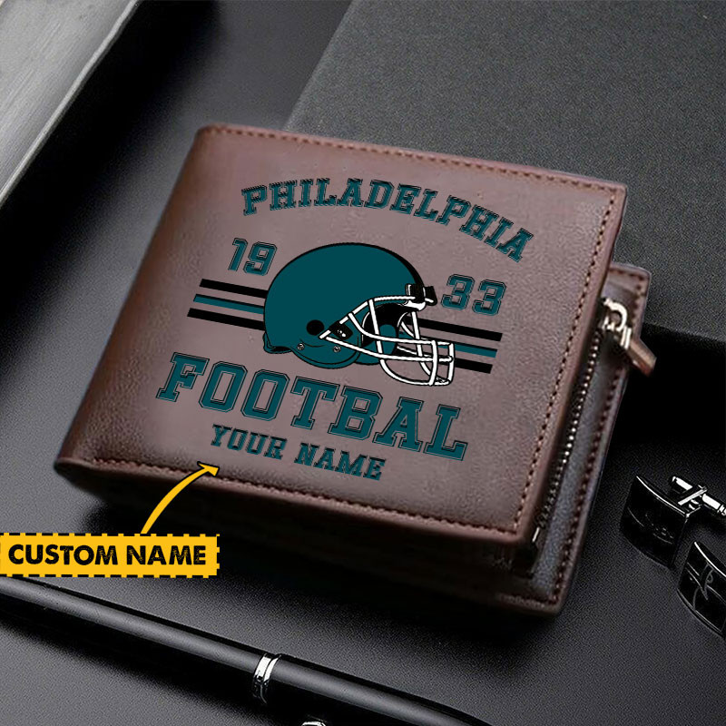 Sportswearmerch Philadelphia Eagles NFL Personalized Men Wallet For Fan