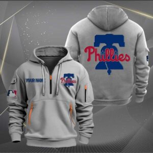 Sportswearmerch Philadelphia Phillies MLB Personalized Half Zip Hoodie For Fan