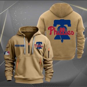 Sportswearmerch Philadelphia Phillies MLB Personalized Half Zip Hoodie For Fan
