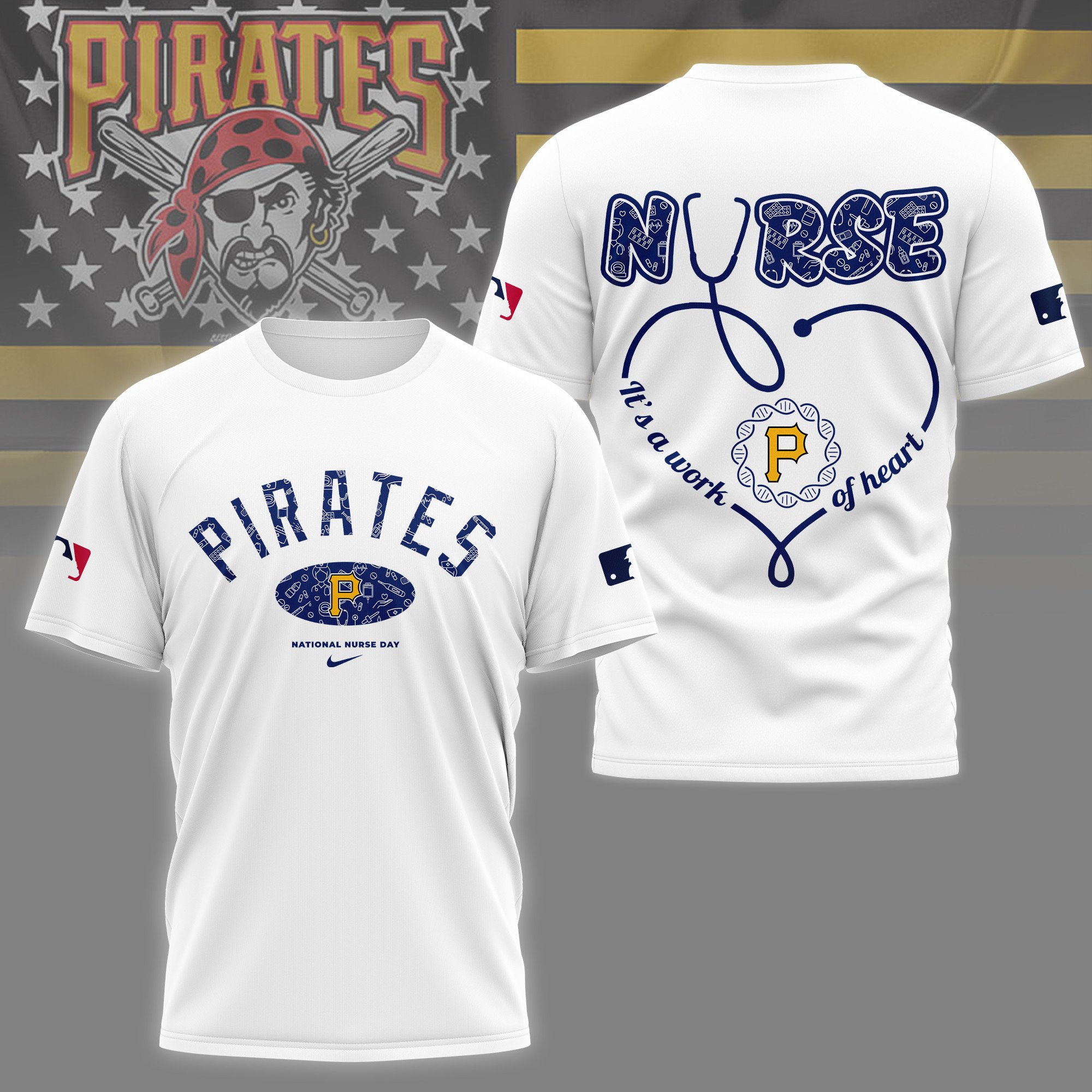 Sportswearmerch Pittsburgh Pirates MLB Personalized T-shirt For Fan