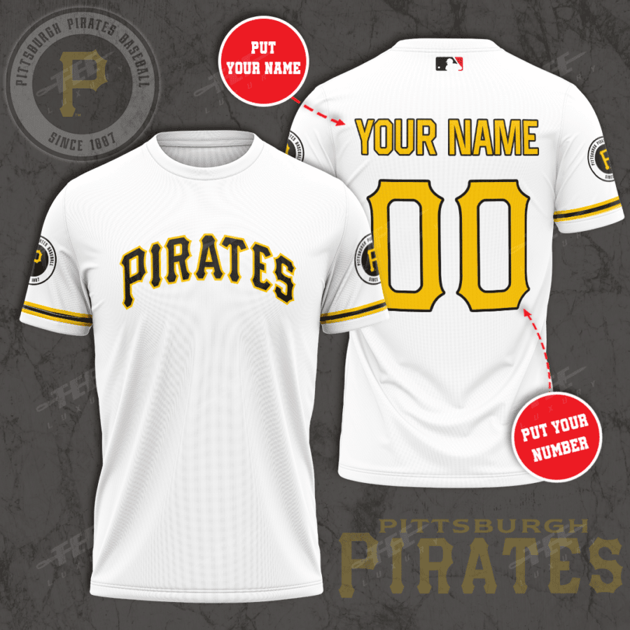 Sportswearmerch Pittsburgh Pirates MLB Personalized T-shirt For Fan