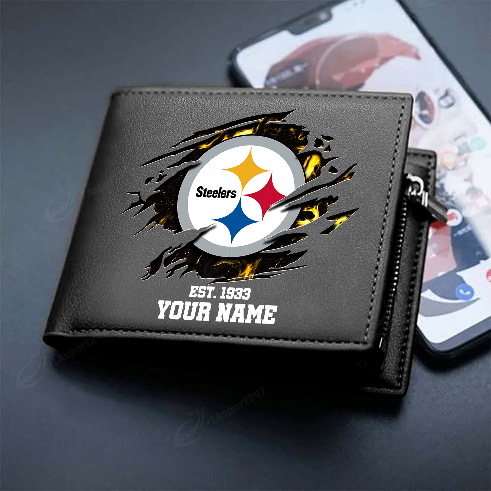Sportswearmerch Pittsburgh Steelers NFL Men Wallet For Fan