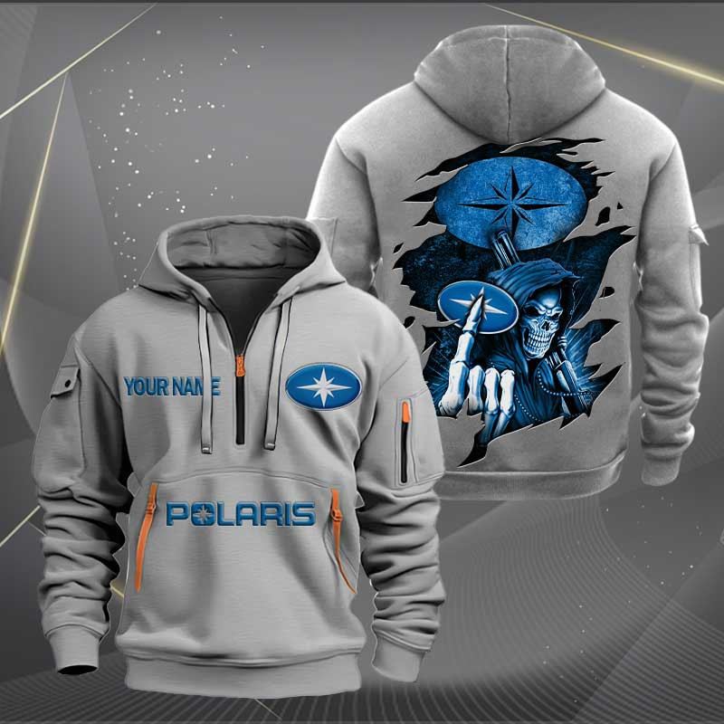 Sportswearmerch Polaris Motorcycle Personalized Half Zip Hoodie For Fan