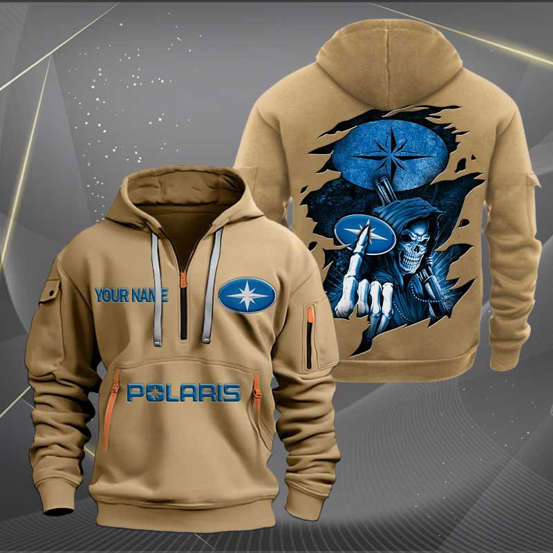 Sportswearmerch Polaris Motorcycle Personalized Half Zip Hoodie For Fan