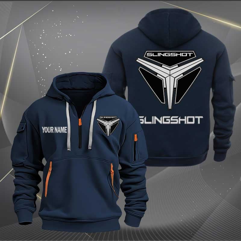 Sportswearmerch Polaris Motorcycle Slingshot Motorcycle Half Zip Hoodie For Fan