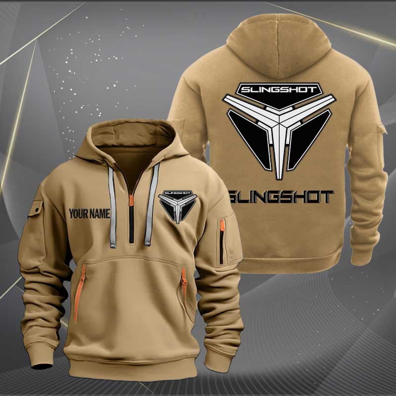 Sportswearmerch Polaris Motorcycle Slingshot Motorcycle Half Zip Hoodie For Fan
