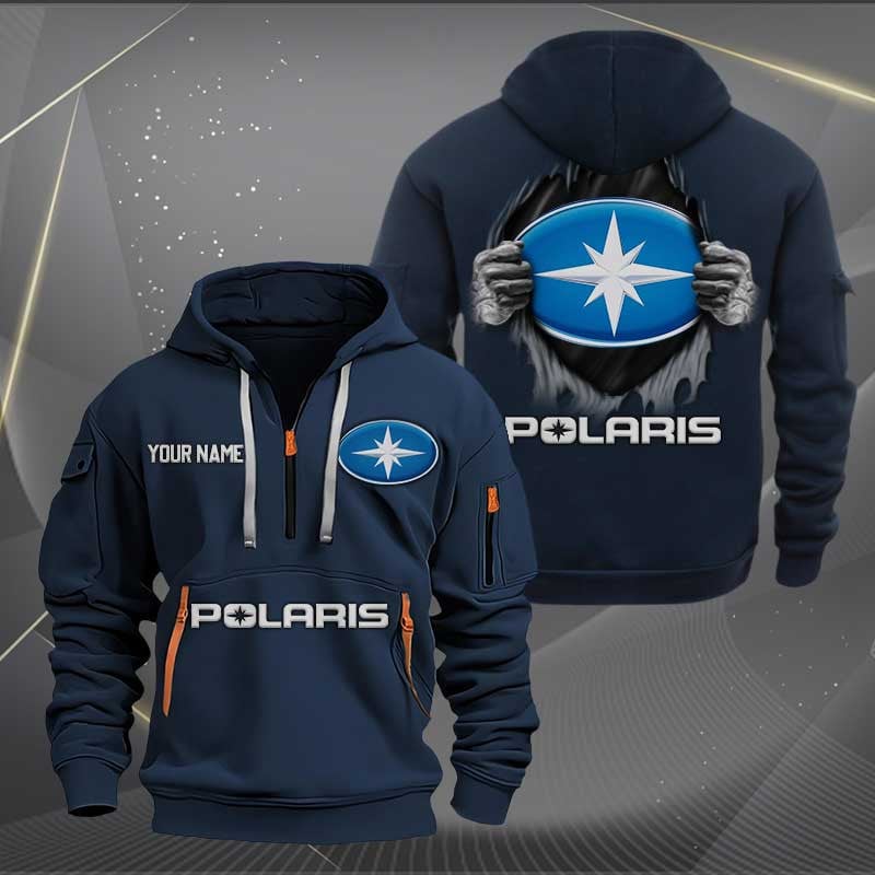 Sportswearmerch Polaris Motorcycles Personalized Half Zip Hoodie For Fan