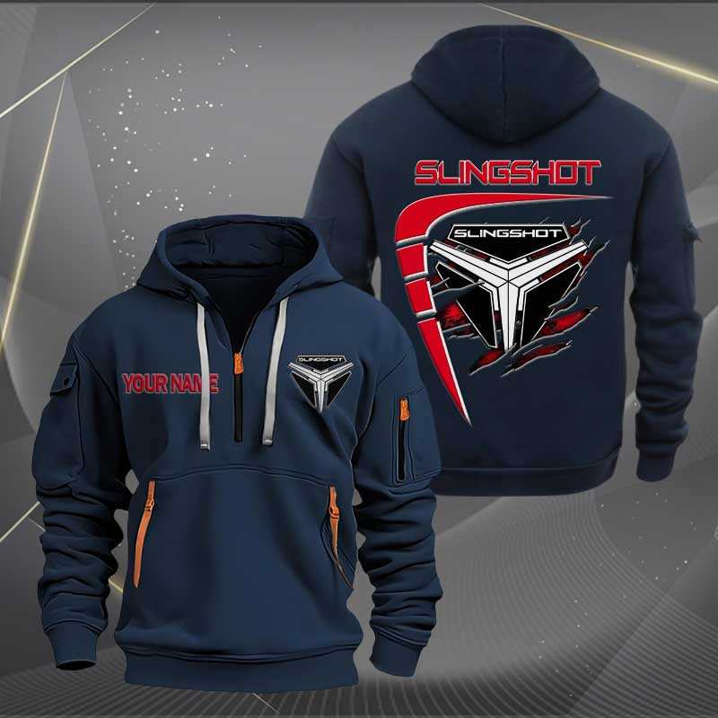 Sportswearmerch Polaris Slingshot Car Personalized Half Zip Hoodie For Fan