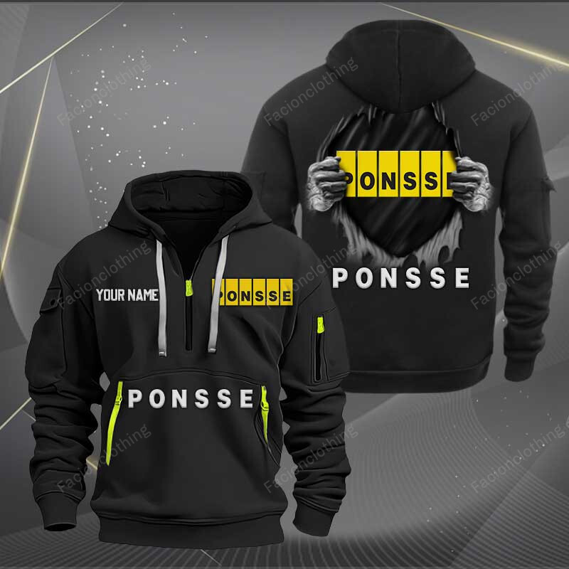 Sportswearmerch Ponsse Car Personalized Half Zip Hoodie For Fan