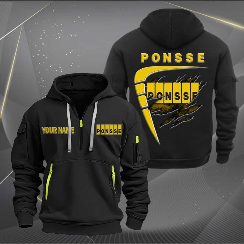 Sportswearmerch Ponsse Car Personalized Half Zip Hoodie For Fan
