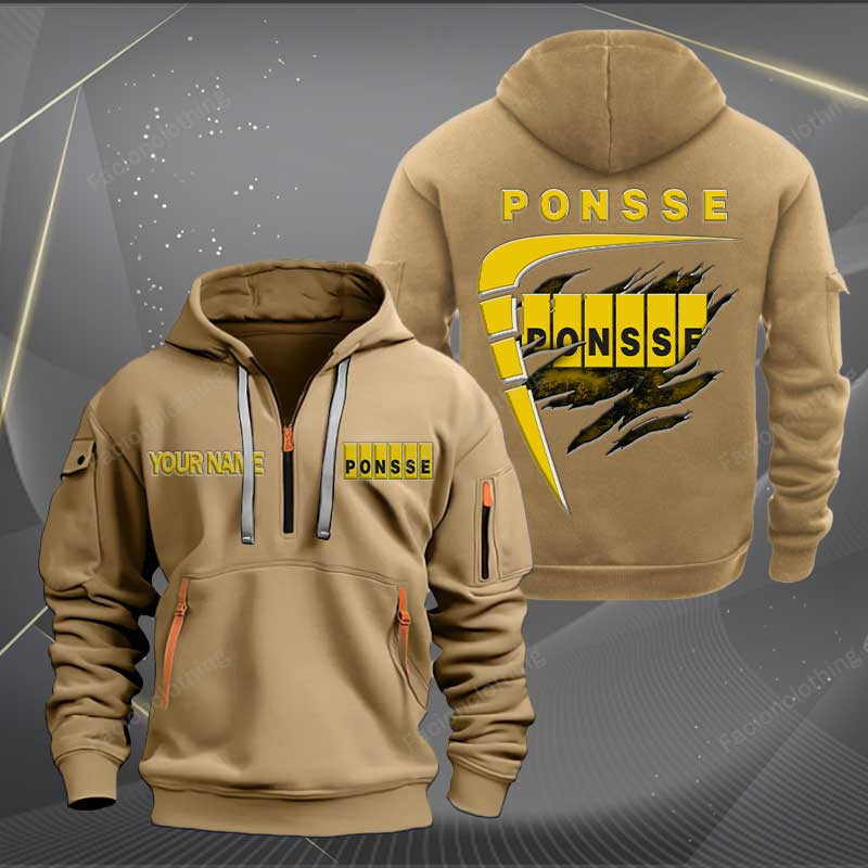 Sportswearmerch Ponsse Car Personalized Half Zip Hoodie For Fan