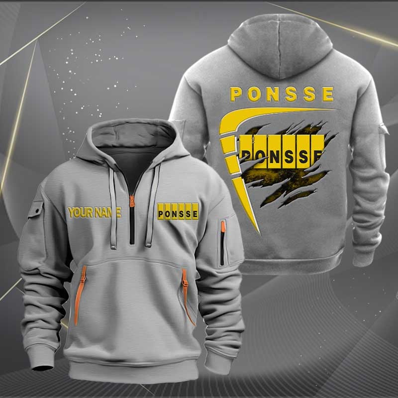 Sportswearmerch Ponsse Car Personalized Half Zip Hoodie For Fan