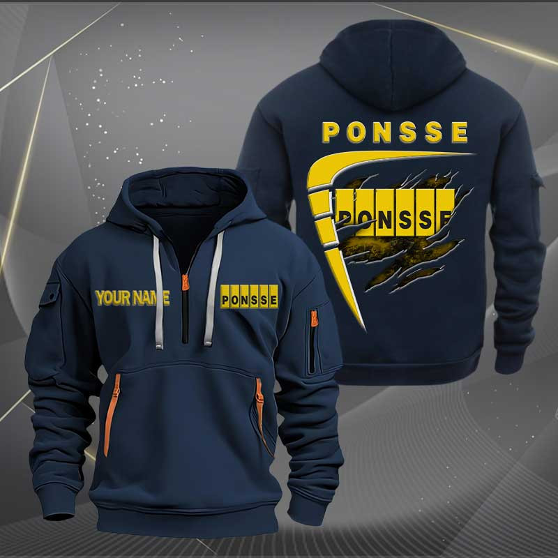 Sportswearmerch Ponsse Car Personalized Half Zip Hoodie For Fan