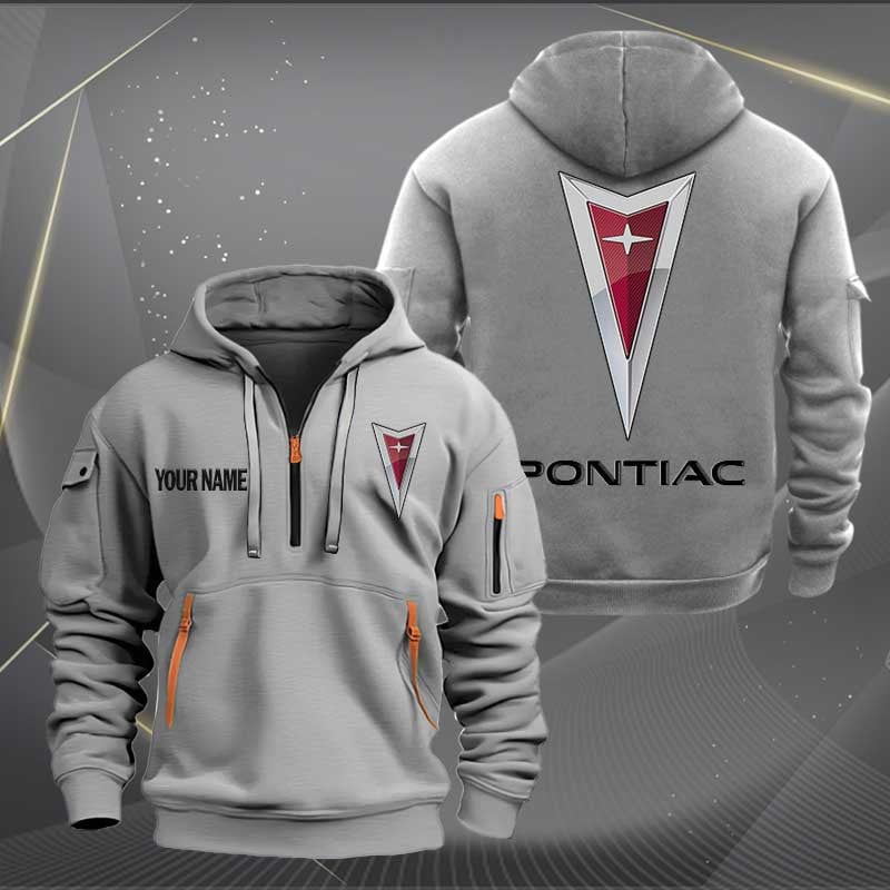 Sportswearmerch Pontiac Car Half Zip Hoodie For Fan