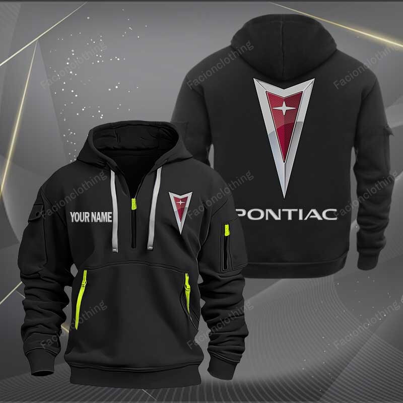 Sportswearmerch Pontiac Car Half Zip Hoodie For Fan