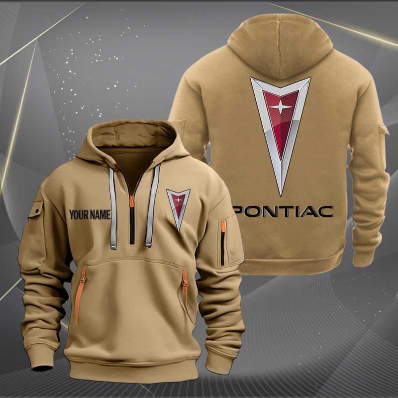 Sportswearmerch Pontiac Car Half Zip Hoodie For Fan