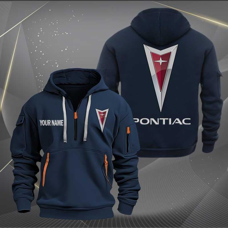 Sportswearmerch Pontiac Car Half Zip Hoodie For Fan