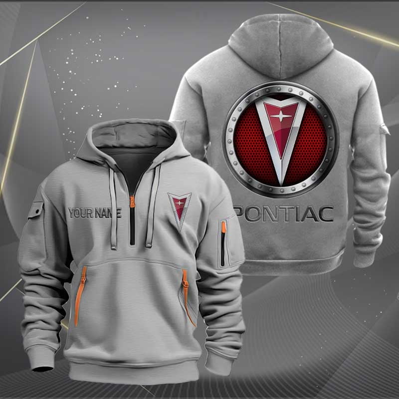 Sportswearmerch Pontiac Car Personalized Half Zip Hoodie For Fan