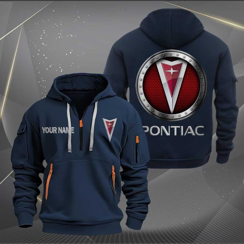 Sportswearmerch Pontiac Car Personalized Half Zip Hoodie For Fan