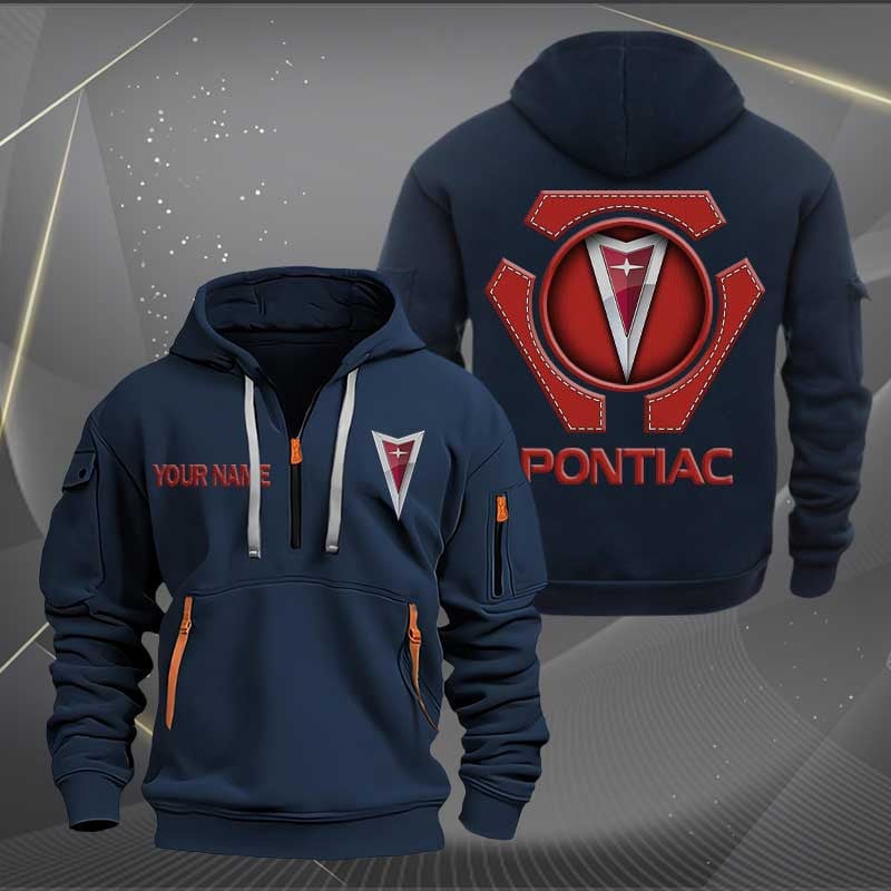 Sportswearmerch Pontiac Car Personalized Half Zip Hoodie For Fan