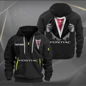 Sportswearmerch Pontiac Car Personalized Half Zip Hoodie For Fan