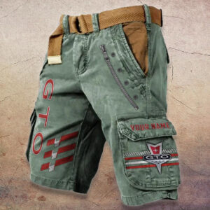 Sportswearmerch Pontiac GTO Car Denim Shorts For Fan