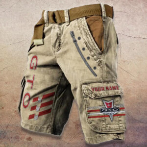 Sportswearmerch Pontiac GTO Car Denim Shorts For Fan