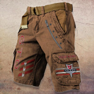 Sportswearmerch Pontiac GTO Car Denim Shorts For Fan