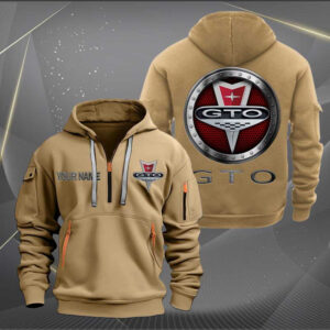Sportswearmerch Pontiac GTO Car Personalized Half Zip Hoodie For Fan