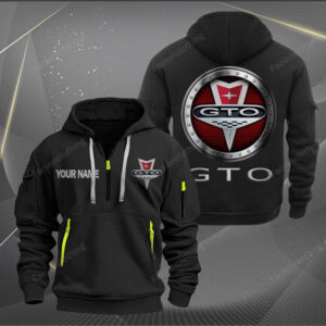 Sportswearmerch Pontiac GTO Car Personalized Half Zip Hoodie For Fan
