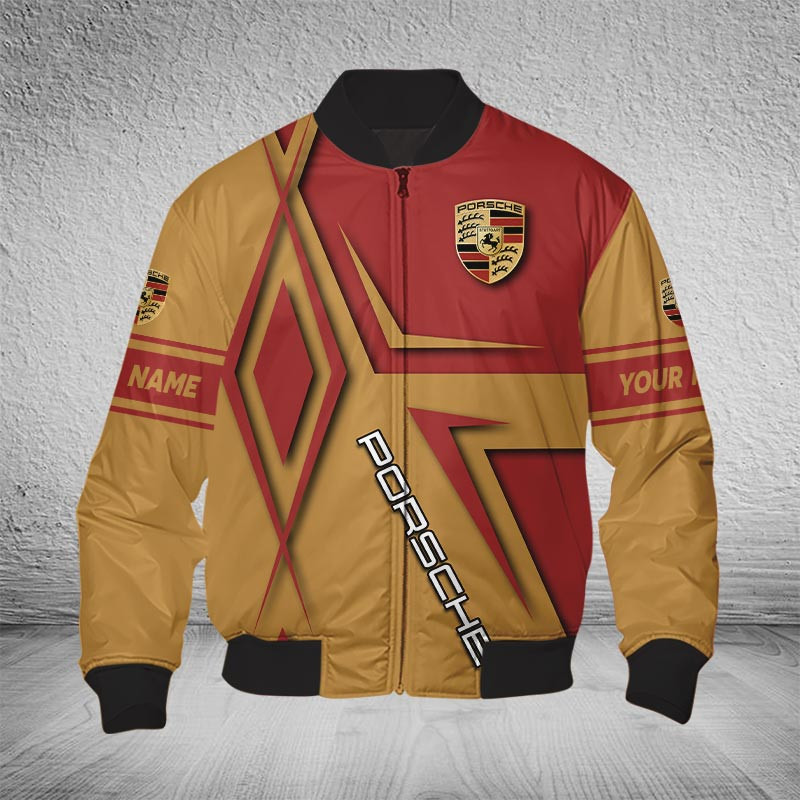 Sportswearmerch Porsche Car Bomber Jacket For Fan