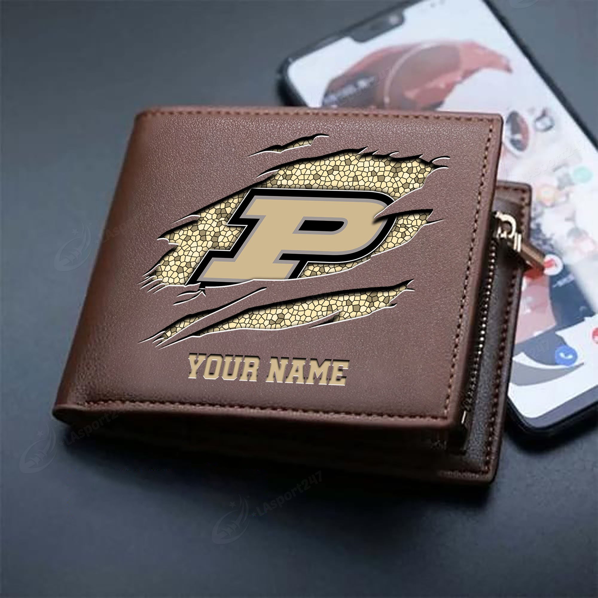 Sportswearmerch Purdue Boilermakers NCAA Men Wallet For Fan