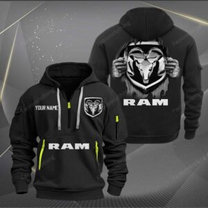 Sportswearmerch Ram truck Car Personalized Half Zip Hoodie For Fan