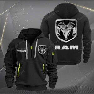 Sportswearmerch Ram Truck Car Personalized Half Zip Hoodie For Fan