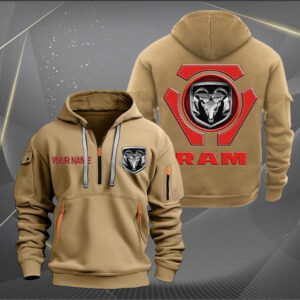 Sportswearmerch Ram Truck Personalized Half Zip Hoodie For Fan
