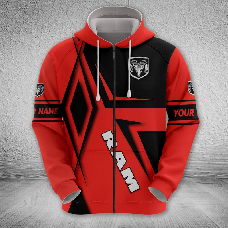 Sportswearmerch Ram TrucksZip Hoodie For Fan