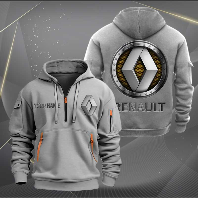 Sportswearmerch Renault Car Personalized Half Zip Hoodie For Fan