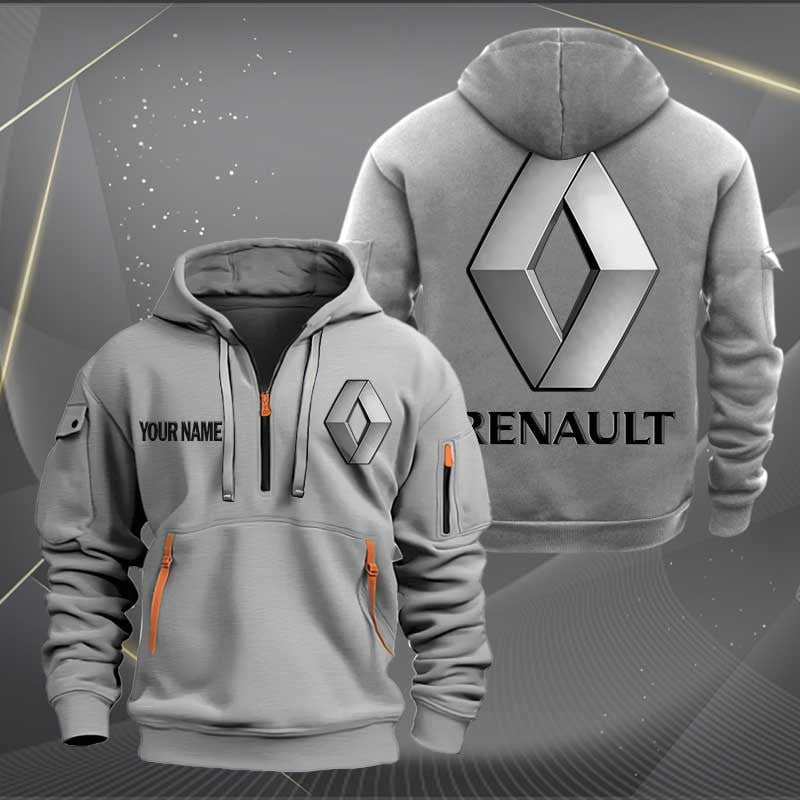 Sportswearmerch Renault Car Personalized Half Zip Hoodie For Fan