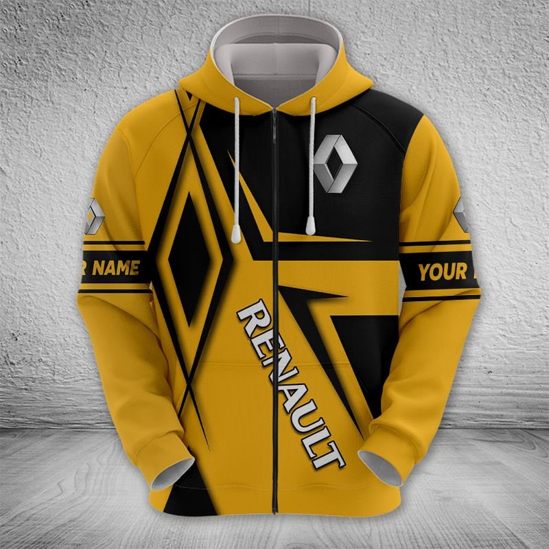Sportswearmerch Renault Car Zip Hoodie For Fan